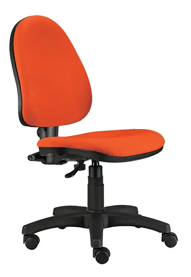 888/MEK židle kancelářská, koženka SK 4 - koženka oranžová